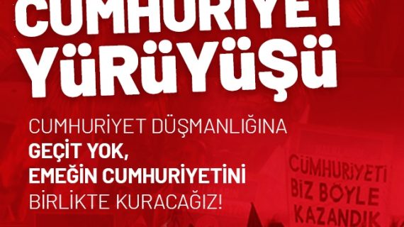 Emeğin Cumhuriyeti’ni birlikte kuracağız!